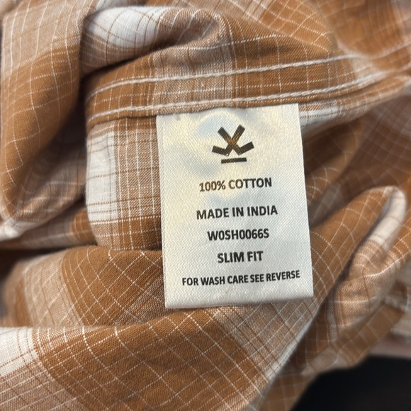 Wrogn men’s brown plaid long sleeve button down shirt size small - Picture 11 of 11